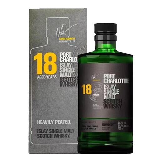 布赫拉迪（Bruichladdich）行货 苏格兰原装进口单一麦芽威士忌洋酒礼盒装700mL 布赫拉迪波夏18年 700mL 1瓶