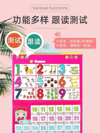 幼儿童发声点读学习书宝宝早教机神器充电玩具拼音唐诗中英文 42面-双语点读早教发声书-充电款