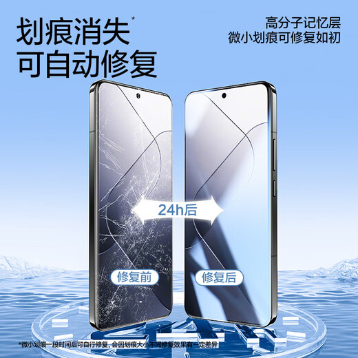 闪魔适用小米14pro/ultra手机膜xiaomi15pro/ultra钢化软膜水凝膜全屏贴合高清抗指纹保护贴膜 2片装