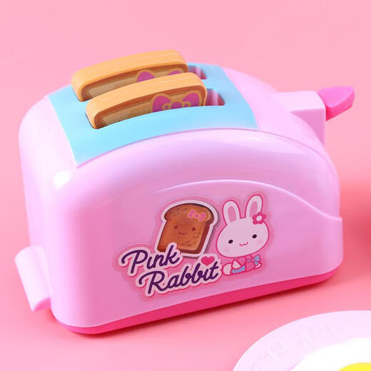 Chengliu Pink Rabbit Toys de cocina para niños Simulación de cocción Máquina de pan Baby Playing House Boy Pizza Set Pink YY17081-Mini Taster Collection+