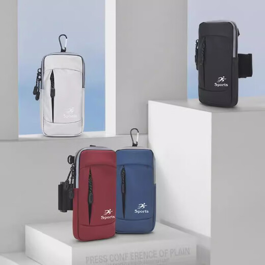 Yinglang sports mobile phone arm bag for men and women, running artifact, outdoor fitness carry-on bag, crossbody bag, universal new style, black