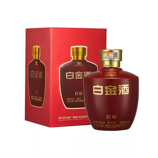 贵州茅台酒 贵州茅台醇酒 酱香型白酒 年份随机 宴请送礼 正品保真 53度 500mL 6瓶 茅台白金酒红坛
