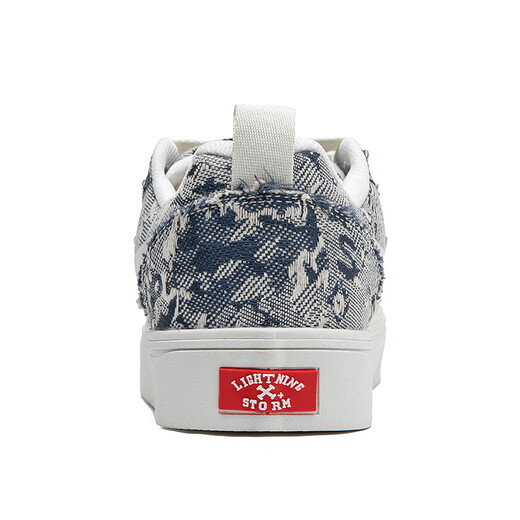 Lightning x Storm Picasso Paintings Créé conjointement par Lightning Men and Women's Shoes Revenge Storm Little Pread Pain Chaussures Saute Couple Skateboard Chaussures LS-699 Starry Sky Blue 42