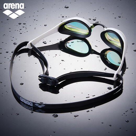 阿瑞娜（arena）日本进口泳镜 男女士专业比赛竞速镀膜游泳镜高清防雾防水护目镜 AGL180M-GDWH【25年新款 镀膜】