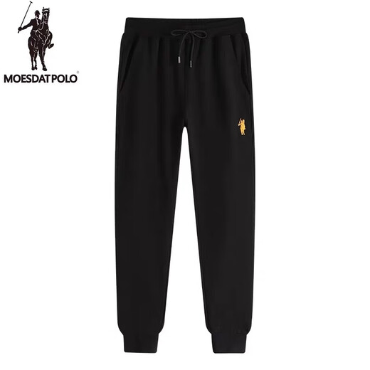 POLO SPORT American Ralph Lauren spring and autumn casual versatile pants loose leg drawstring sweatpants simple sports pants men's pants black 2XL