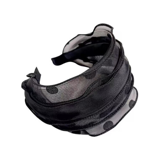
KEEGFEG high-end hairband covering women's headwear wide hair card covering artifact internet celebrity 2025 new hairpin hairband P12-coffee hairband