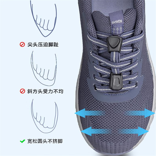 
Adachiaki Lijian Older Shoes Men's Spring and Autumn Authentic Breathable Mesh Non-Slip Walking Shoes Wide and Fatty Older Sneakers C3899 Men's Dark Gray 40