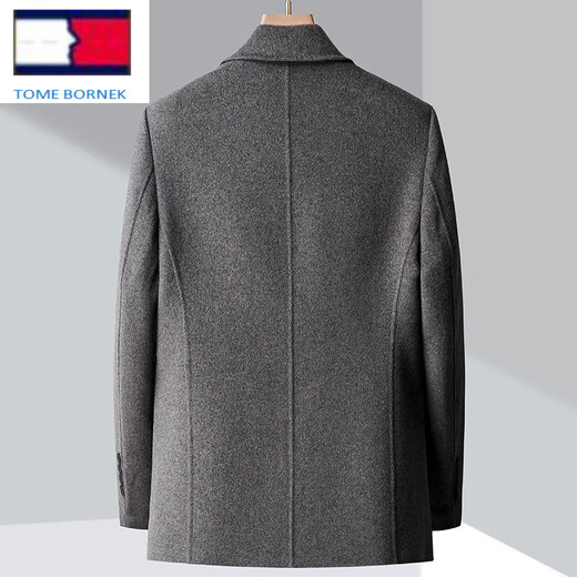 Tommy Hee Kelly Tommy Cattle Tommy Men's Woolen Coat Business Elder Wool Jacket Jacket Camel XL