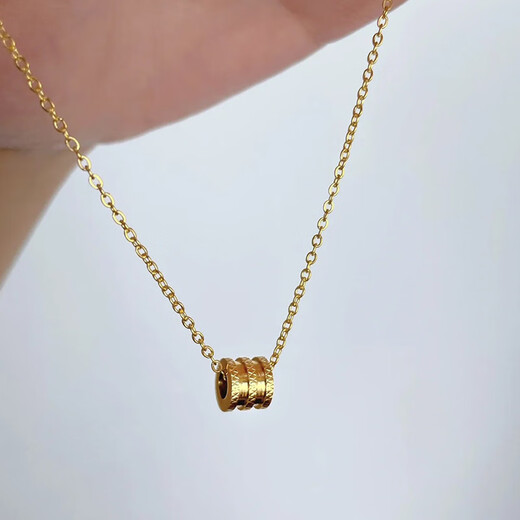 DOMEN French 18k gold-plated rose gold necklace small waist gold color light luxury niche girl style clavicle chain jewelry rose gold