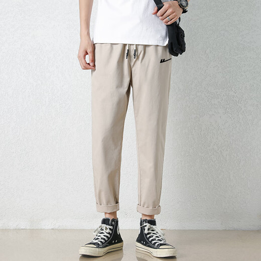 
Huili casual men's pants summer casual trousers for men fashion and versatile business loose solid color large size straight pants LG-HL-Mortal Thousand Products-9904 Army Green L (recommended 130-145Jin[Jin equals 0.5 kg])
