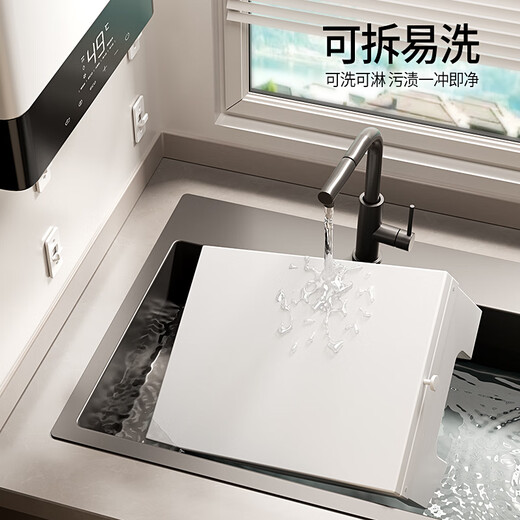 MNICN燃气热水器遮挡罩厨房壁挂磁吸管道遮丑装饰盖板挂钩洞洞板置物架 白色磁吸款小挂钩3只（承重1斤）