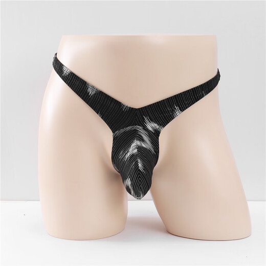 
Men's self-picking underwear Sexy and interesting men's underwear Self-picking lace U convex pocket bag Large space Men's thong Lightning gold Men's self-picking underwear 1 pair One size (65-95CM waist circumference)
