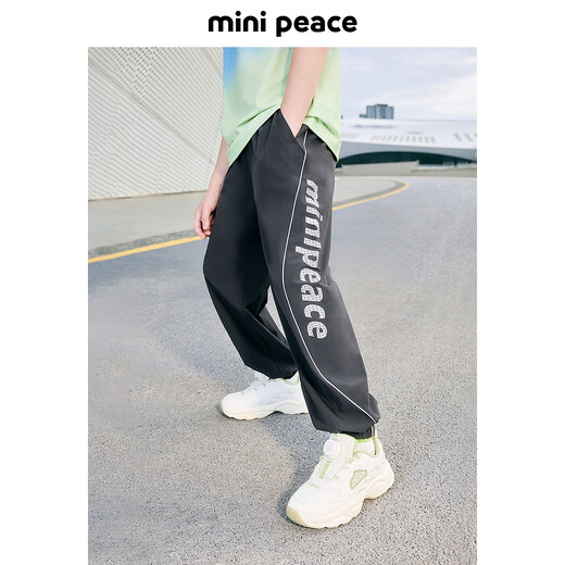 MiniPeace太平鸟童装夏新男童休闲长裤FAGBF2629 灰色 120cm