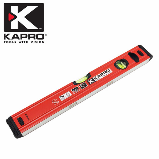 KAPROKAPRO Cape road level high-precision aluminum alloy thickened anti-fall small multi-functional strong magnetic leveling ruler 779 779-100cm three bubbles (non-magnetic)