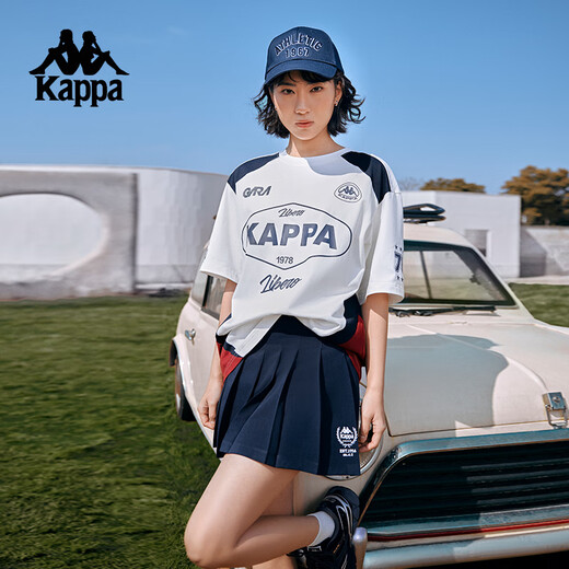 
Kappa (Kappa) back-to-back sports t-shirt for men's summer new casual short-sleeved American training top for women black-9902XL