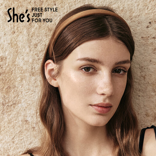 She's simple tracking dopamine simulated silk satin hairband hairpin headband high-end hair accessories hairpin hairpin hairpin hairpin dark brown F1
