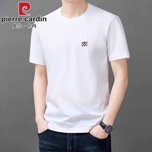 
Pierre cardin cotton short-sleeved T-shirt for men's summer new thin half-sleeved top casual trendy cool T-shirt for men YS9921 gray M 105 recommended [90-110Jin [Jin equals 0.5 kg]]
