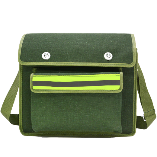 Jiang Zhiai multi-layer tool bag canvas bag thickened carpentry tile construction site bag multi-functional repair bag storage bag plumber bag multi-layer tool bag 40-17-32 cm