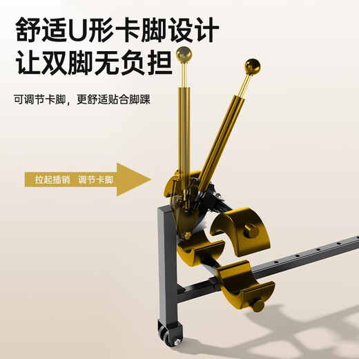 吉妃曼拉伸器家用可调节颈椎腰椎舒缓器拉腿拉筋腰部牵引器多功能拉伸器 棕色