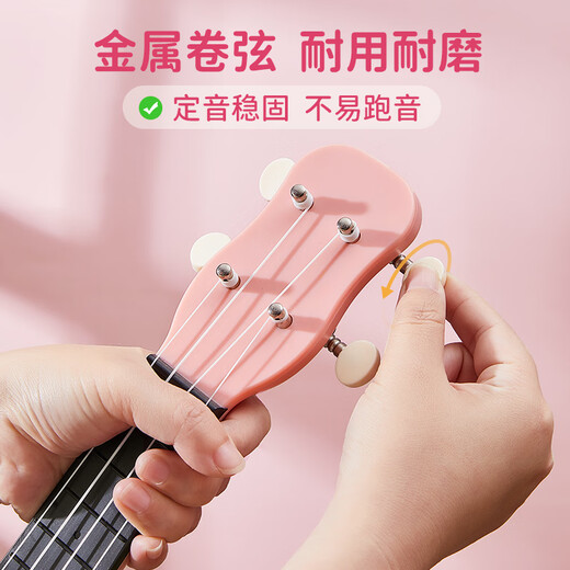 Die 21-Zoll-rosa süße Katze für Anfänger Kinder kleines Gitarreninstrument Urlaubsgeschenk für Kinder 21-Zoll-rosa süße Katze
