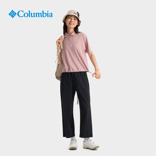 Columbia哥伦比亚户外25春夏新品女穿行降温吸湿速干POLO衫短袖T恤AR9443 659 L(165/88A)