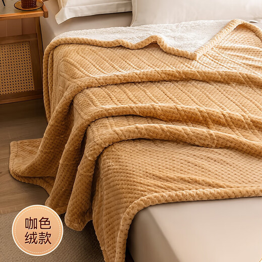 Yu Zhaolin Electric Heating Blanket Beibei Velvet Warming Blanket Electric Blanket Office Leg Warmer Knee Warmer Machine Washable Blanket Coffee Color 150*130