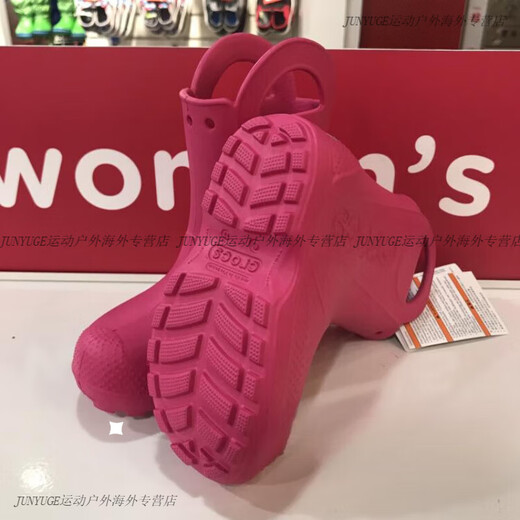 卡骆驰（crocs）卡骆驰轻便防水户外男女儿童雨鞋中高筒雨靴12803 石英粉 6UR M C12(29-30码) 180m