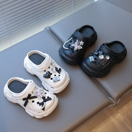 Hualin Fashion Summer Chaussage de la chaîne de perles pour enfants Sandales d'orteil mignonnes 2025 blanc 26 -27