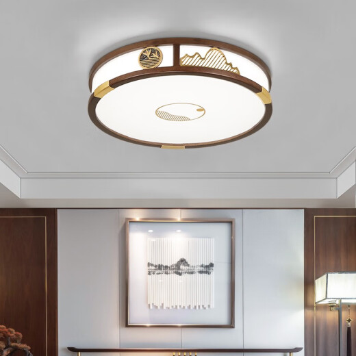 
OUOETY OPPLE 2025 new OUP Lighting New Chinese Ceiling Light Living Room Light Gold Wire Sandalwood 9896 square 46 three colors