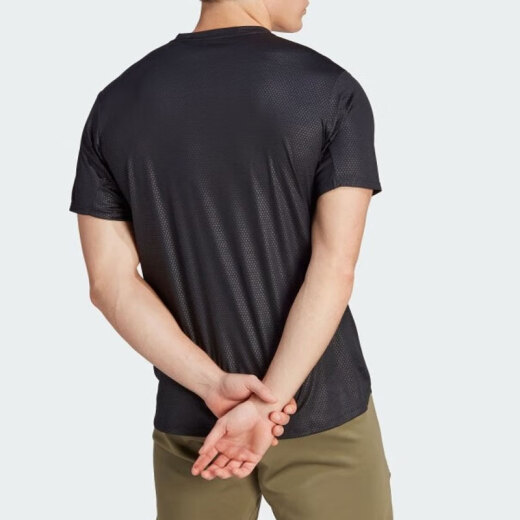 阿迪达斯 （adidas）速干短袖男夏季冰丝半袖男健身运动服跑步T恤IL1381 IL1381 S 120-135斤