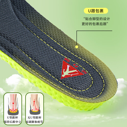 Pie Lijian Mugwort Shoemat Entrenamiento militar Sports Air Cushion Cushion Shock absorbiendo el sudor de los hombres que absorbe y desodorizando el suela blanda de la suela 2 paquetes dobles 39-40 tamaños
