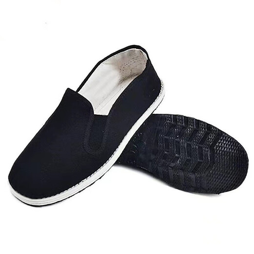 3520 manufacturer supplies 3520 cloth shoes, old Beijing cloth shoes, elasticated slip-ons, labor protection work shoes, mille-layout cloth shoes, black 43