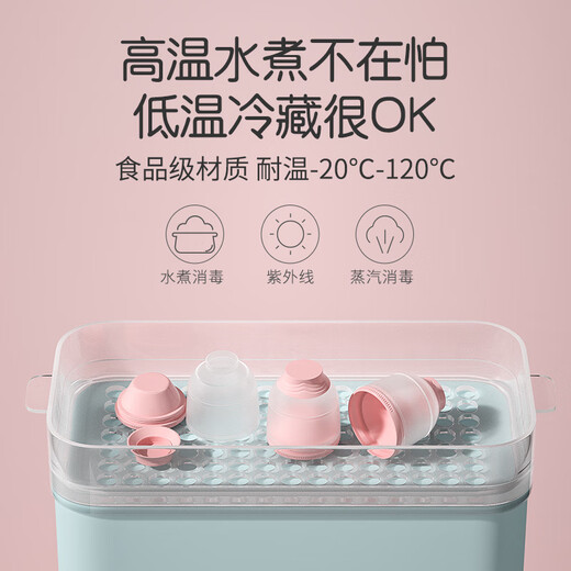 Oberni baby milk powder box portable, milk powder grid three-layer outdoor large-capacity complementary food storage box packing box can be independently removable