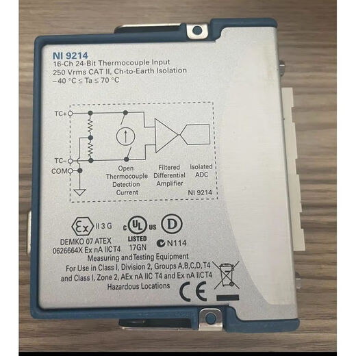 LISM美国NI 9214温度输入模块高密度热电偶 NI-9214全新