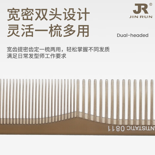 Manika professional men and women haircut combs, haircut combs, hair salon special haircut combs, home haircut combs, dual-purpose haircut combs, transparent amber gray-15923