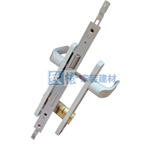 XMSJ old aluminum alloy door lock break bridge aluminum swing door transmission lock break bridge door lock white broken bridge door lock plastic steel lock black paired with 9230 lock body /gt55mm x universal x without key