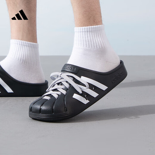 阿迪达斯 （adidas）男女鞋正品2025夏季新款运动休闲轻便凉拖鞋情侣大头洞洞鞋沙滩鞋 JH9848 40.5