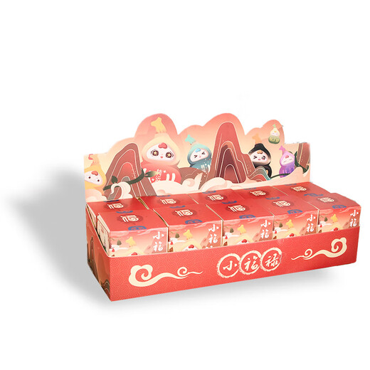 Monkey Happy Little Gourd Good Luck Happy Fulu Fulu Being Box Toys Doll Boy and Girl Children's Day adornos para enviar amigos Regalos de cumpleaños Xiaofulu-Small [Box único envío aleatorio]