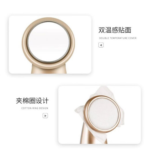 金稻（KINGDOMCARES）导入仪美容仪器面部清洁去黑头导出洗脸洁面家用脸部按摩器 金稻'导入仪#【KD9930-香槟金】