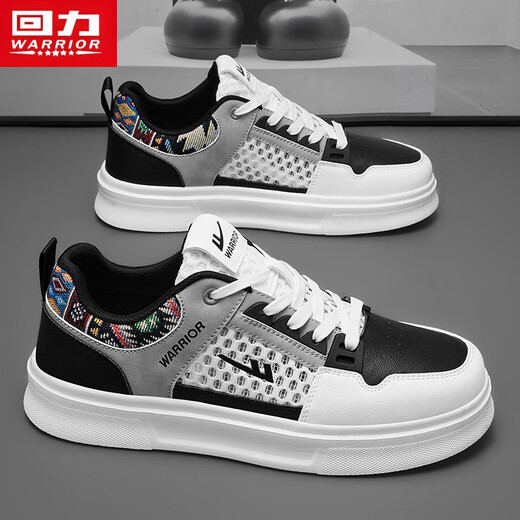 Warrior shoes men's versatile men's shoes casual sports shoes men's L699C white/gray/black 39