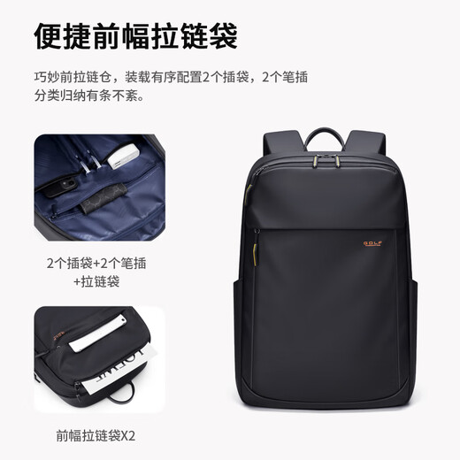 Golf men's backpack large capacity computer backpack casual business travel bag trendy brand high school college school school bag mist black
