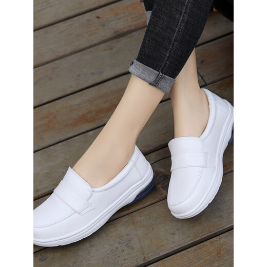 Prozent prozentualer Gravitational weiße Krankenschwesterschuhe Frauenschuhe Sommer Mesh hohl atmungsaktive Anti-Odor Dicke Sohle Shake Schuhe flache Mund-Sportschuhe Mesh Schuhe 699 Grau 38