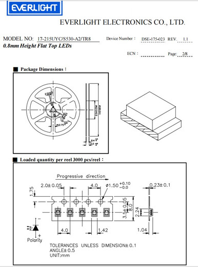 红 白 蓝 黄 黄绿 翠绿 橙色0402 0603 0805 1206 1210 LED灯整盘 黄色 08051盘3K