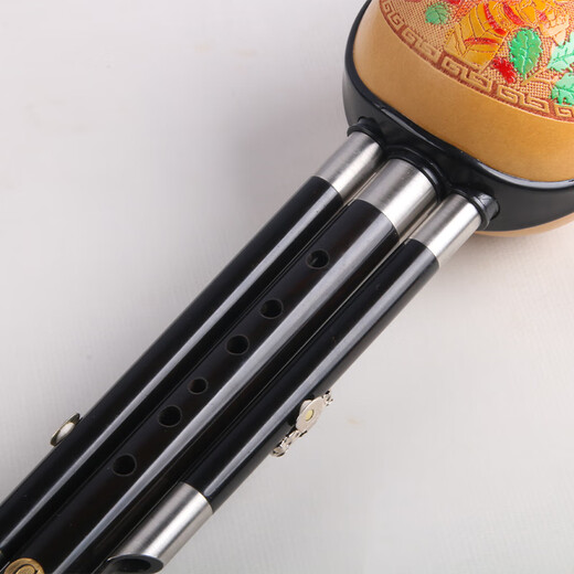 
Bainuo Hulusi Musical Instrument C-tuning Primary School Students' B-tuning B-tuning for Beginners' Professional Performance Special for Adults General DGFA Self-tuning, Exchangeable Mouth Black Wooden Tube B-tuning + Full Set of Gifts