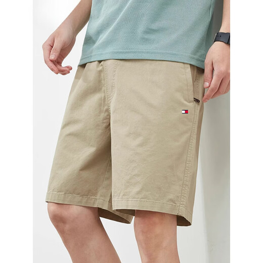 
TOMMYBULL American Tommy Tommy Summer Pure Cotton Five-Cut Shorts Casual All-Match Loose Beach Pants Men's Work Pants 9215 Top-Blue XL (Suggested 135-155Jin [Jin equals 0.5 kg])