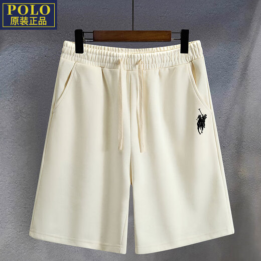 POLO SPORT American Ralph Lauren summer thin youth elastic loose shorts elastic band three-quarter pants casual pants men 777-shorts-Q1 light gray L recommended 110-130Jin Jin equals 0.5 kg