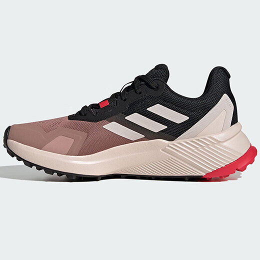 阿迪达斯 （adidas）女鞋2025夏季新款运动鞋SOULSTRIDE户外越野跑鞋缓震舒适休闲鞋 IH3878/陶土色/紫粉/硫磺色 36