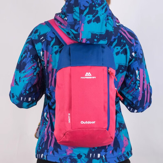 Lierui children's backpack outdoor travel mountaineering backpack primary school students travel study spring outing mountaineering school bag travel leisure Peacock Blue