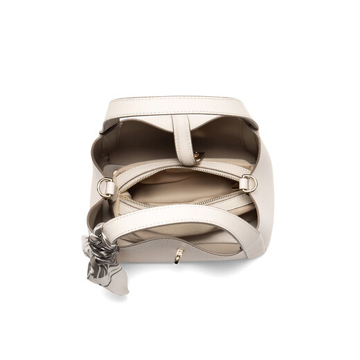 Belle Gift Bag Women's 2025 New Shopping Mall with Genuine Leather Commuter Vegetable Bag Handbag BL828BX5 White F