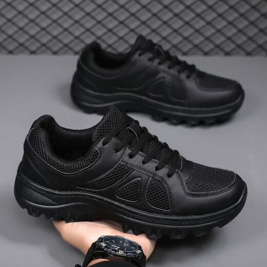 
Casual shoes men's black mesh breathable sports shoes military training shoes running shoes work labor protection shoes men's walking shoes training website 41